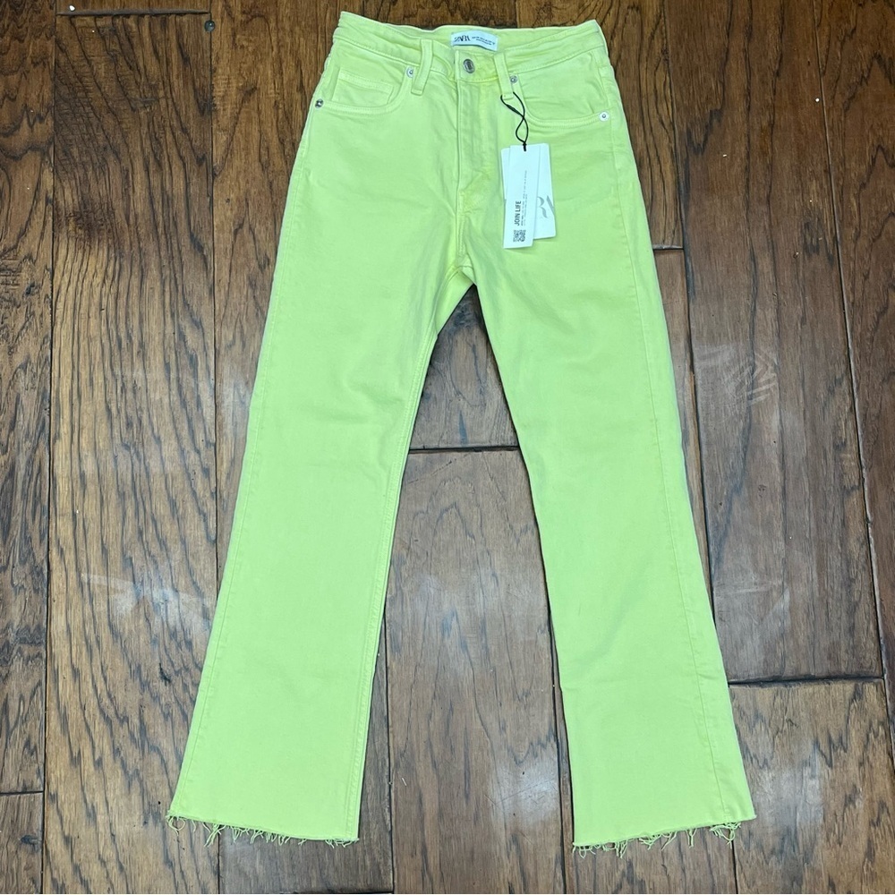 Zara women’s crop flare jeans